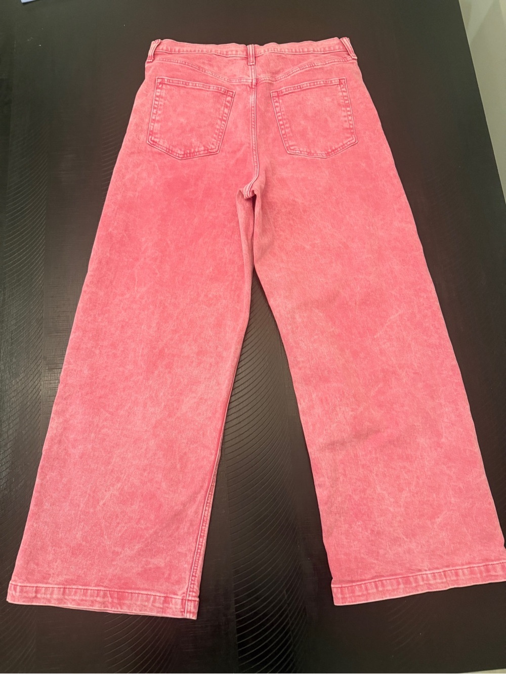 GAP High-Rise Stride Wide Leg Ankle Pink Jeans Size 16Tall - Picture 4 of 6
